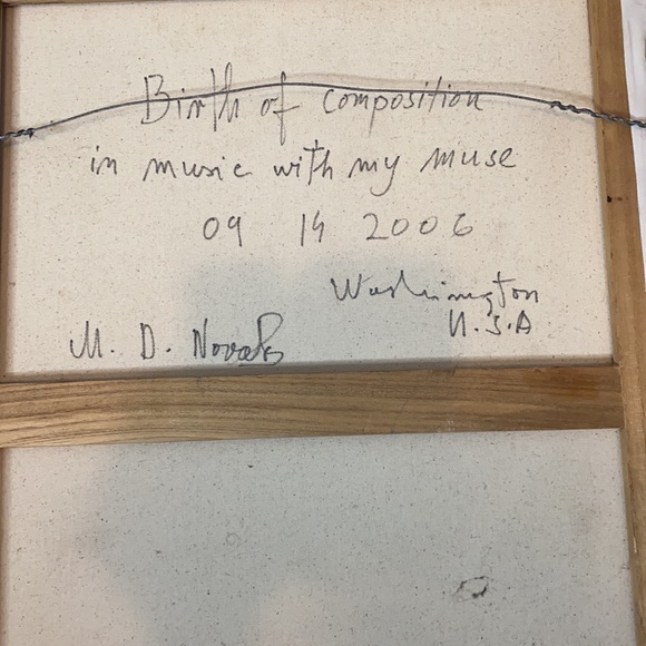 . Mladen Novak Original Abstract Cubist Painting - Picture 4 of 7